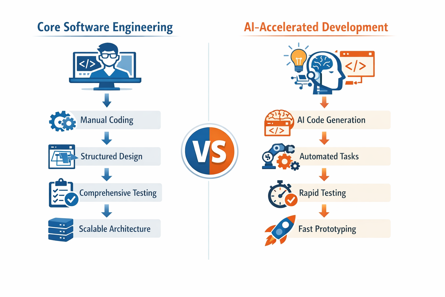AI-Accelerated Development vs Traditional Software Engineering: Which ...